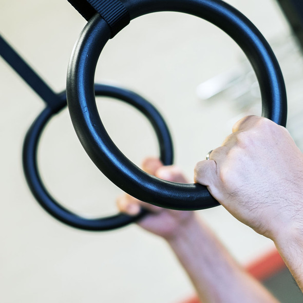 Tubular Steel Rings with Straps