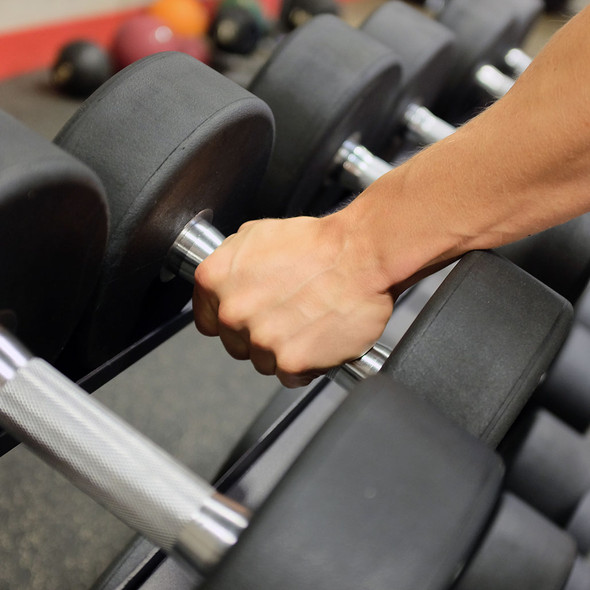 Body-Solid Tools Round Rubber Coat Dumbbells SDP