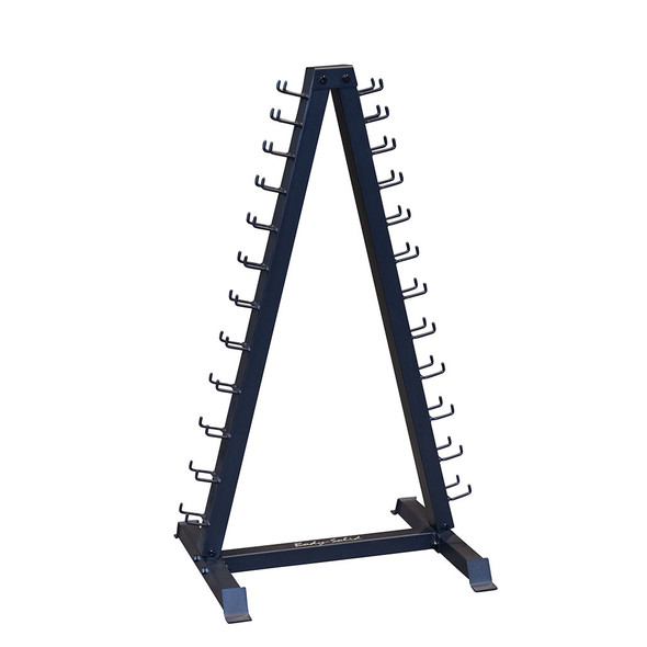 Body-Solid 12 Pair Vinyl Dumbbell Package with Rack