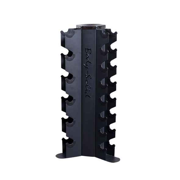 Body-Solid 3-Side Vertical Dumbbell Rack for 5-50 lb. Hex Dumbbell Sets