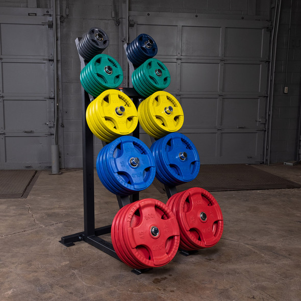 Body-Solid High Capacity Olympic Plate Rack