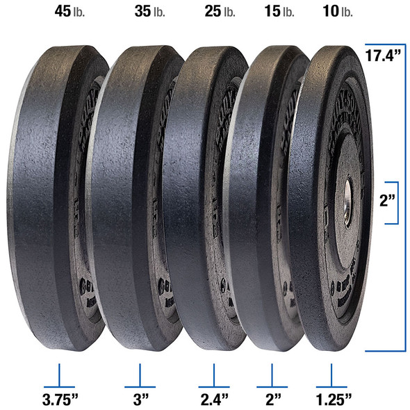 Body-Solid Premium Commercial Bumper Plates