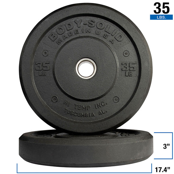 Body-Solid Premium Commercial Bumper Plates