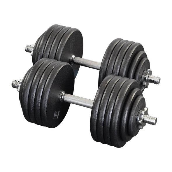 Pro-Style 5 lb. to 100 lb. Adjustable Dumbbell Pair